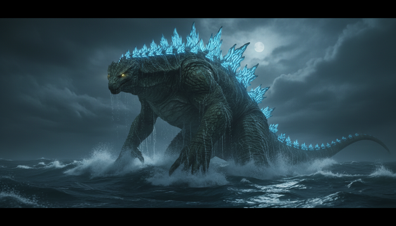 Godzilla, Sea Eater, Kraken cover art